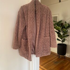 Aritzia Brown Teddy Coat